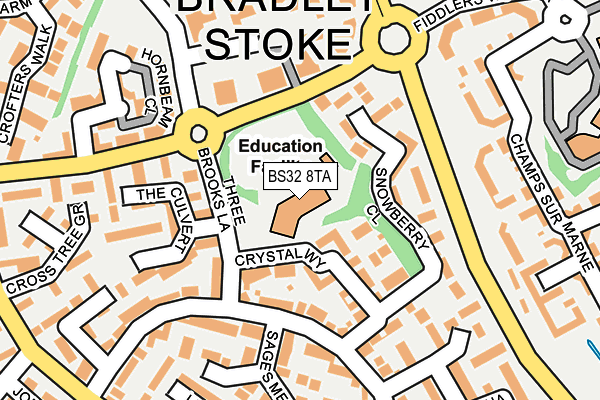 BS32 8TA map - OS OpenMap – Local (Ordnance Survey)