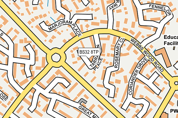 BS32 8TP map - OS OpenMap – Local (Ordnance Survey)
