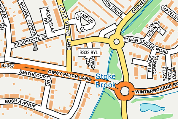 BS32 8YL map - OS OpenMap – Local (Ordnance Survey)