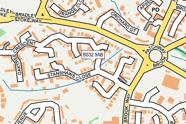 BS32 9AB map - OS OpenMap – Local (Ordnance Survey)