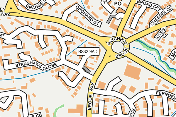 BS32 9AD map - OS OpenMap – Local (Ordnance Survey)