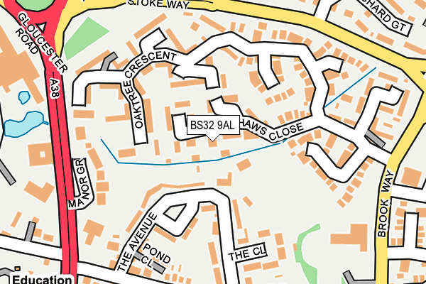 BS32 9AL map - OS OpenMap – Local (Ordnance Survey)