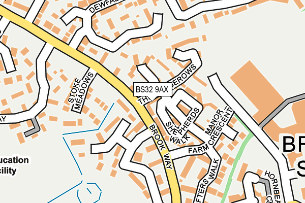 BS32 9AX map - OS OpenMap – Local (Ordnance Survey)