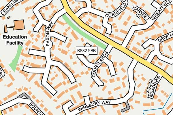 BS32 9BB map - OS OpenMap – Local (Ordnance Survey)