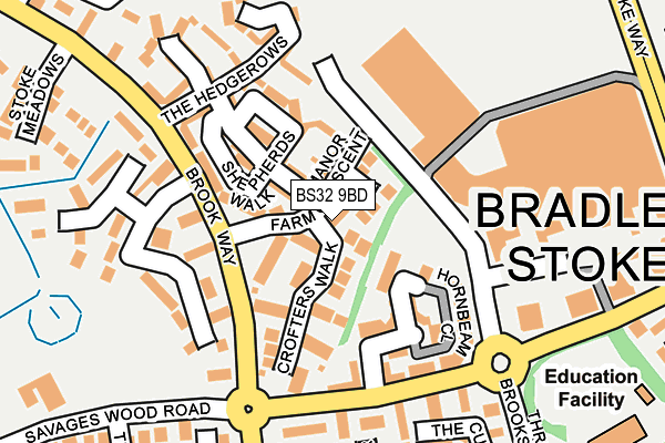 BS32 9BD map - OS OpenMap – Local (Ordnance Survey)