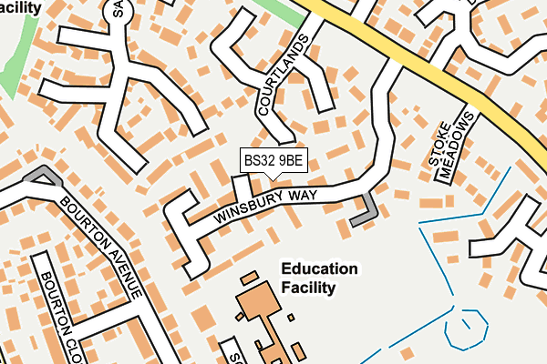 BS32 9BE map - OS OpenMap – Local (Ordnance Survey)