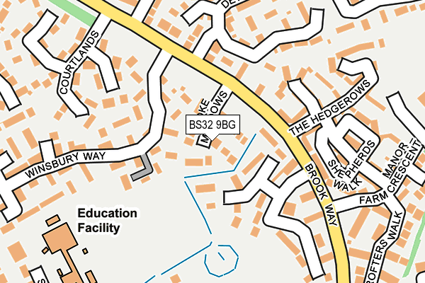 BS32 9BG map - OS OpenMap – Local (Ordnance Survey)
