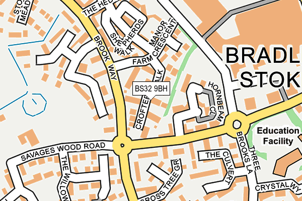 BS32 9BH map - OS OpenMap – Local (Ordnance Survey)
