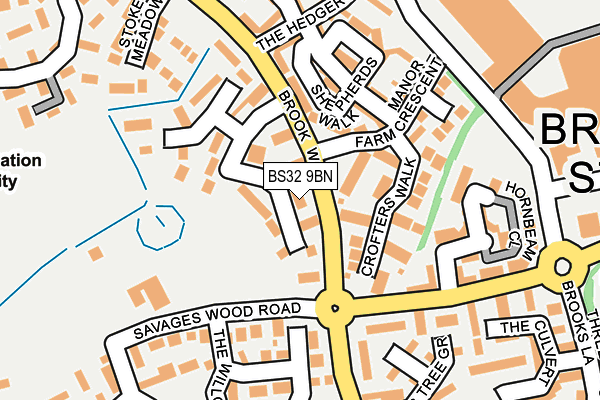 BS32 9BN map - OS OpenMap – Local (Ordnance Survey)