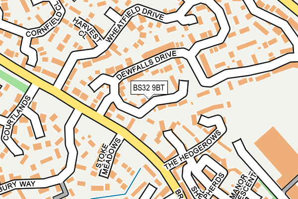 BS32 9BT map - OS OpenMap – Local (Ordnance Survey)