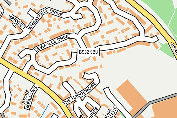 BS32 9BU map - OS OpenMap – Local (Ordnance Survey)