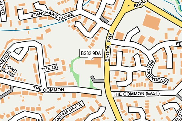 BS32 9DA map - OS OpenMap – Local (Ordnance Survey)