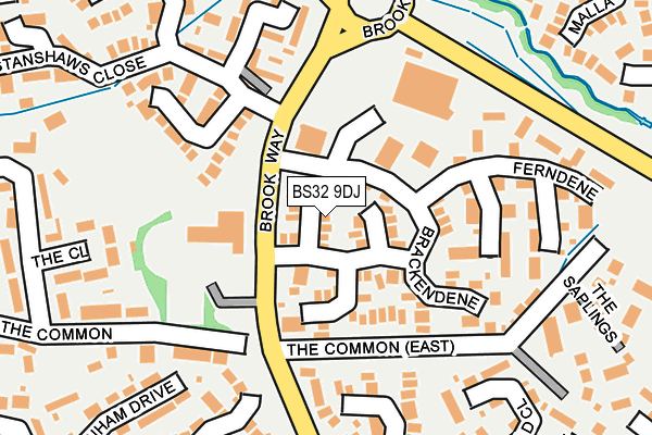 BS32 9DJ map - OS OpenMap – Local (Ordnance Survey)
