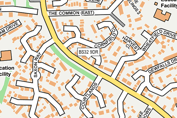 BS32 9DR map - OS OpenMap – Local (Ordnance Survey)