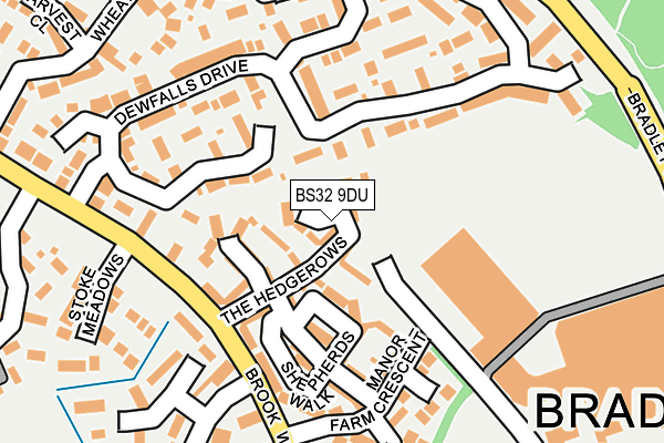 BS32 9DU map - OS OpenMap – Local (Ordnance Survey)