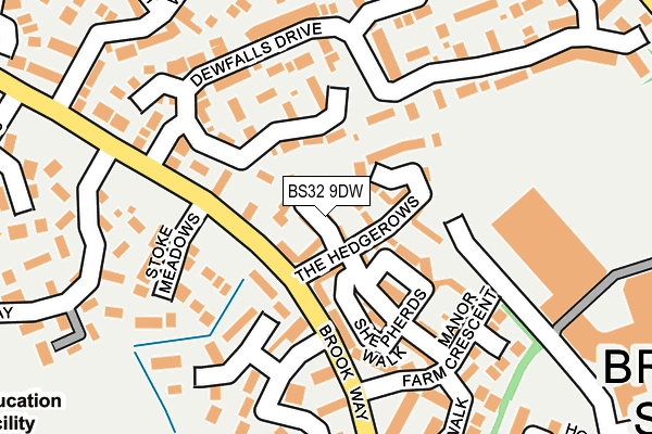 BS32 9DW map - OS OpenMap – Local (Ordnance Survey)