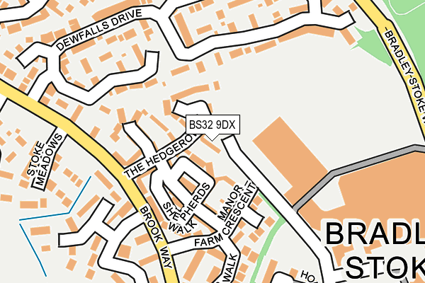 BS32 9DX map - OS OpenMap – Local (Ordnance Survey)