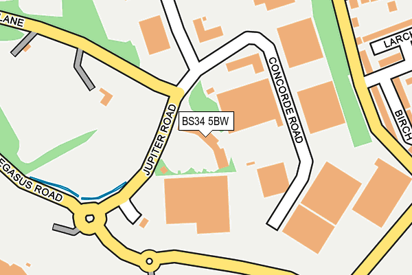 BS34 5BW map - OS OpenMap – Local (Ordnance Survey)