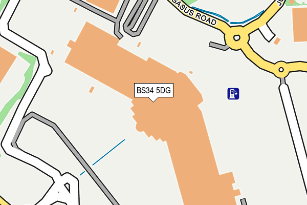 BS34 5DG map - OS OpenMap – Local (Ordnance Survey)