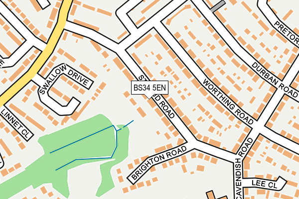 BS34 5EN map - OS OpenMap – Local (Ordnance Survey)