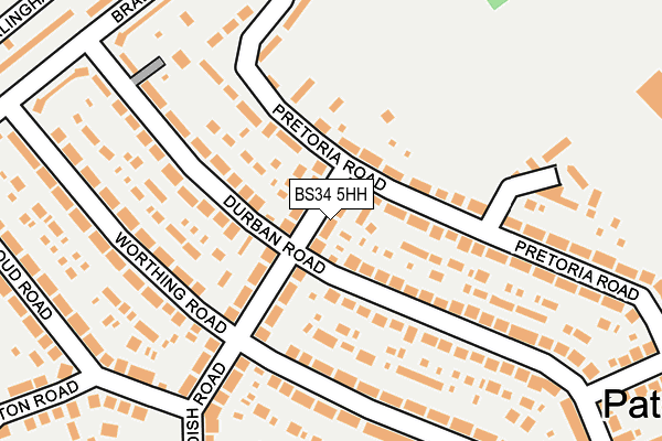 BS34 5HH map - OS OpenMap – Local (Ordnance Survey)