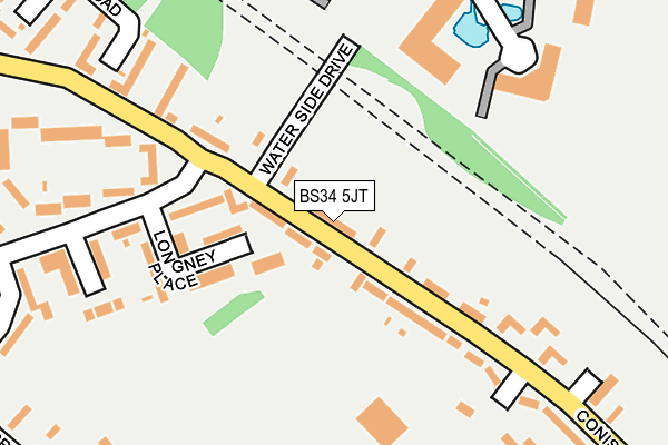 BS34 5JT map - OS OpenMap – Local (Ordnance Survey)