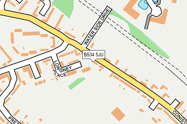 BS34 5JU map - OS OpenMap – Local (Ordnance Survey)