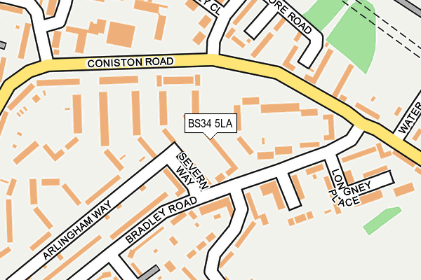 BS34 5LA map - OS OpenMap – Local (Ordnance Survey)