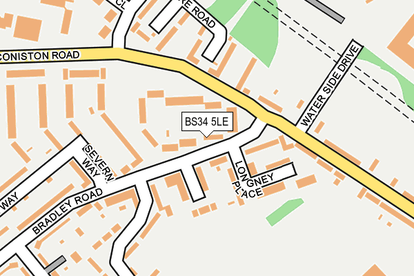 BS34 5LE map - OS OpenMap – Local (Ordnance Survey)