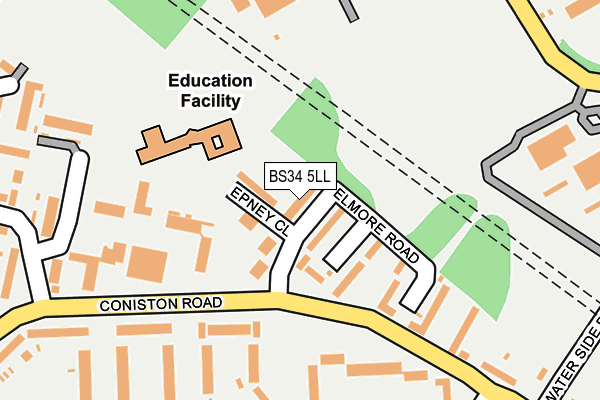 BS34 5LL map - OS OpenMap – Local (Ordnance Survey)