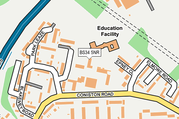 BS34 5NR map - OS OpenMap – Local (Ordnance Survey)