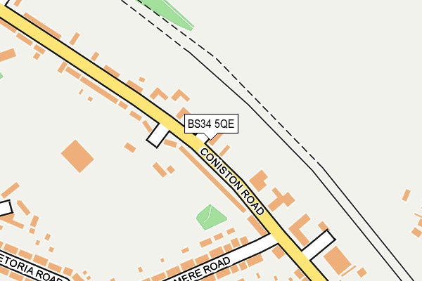 BS34 5QE map - OS OpenMap – Local (Ordnance Survey)