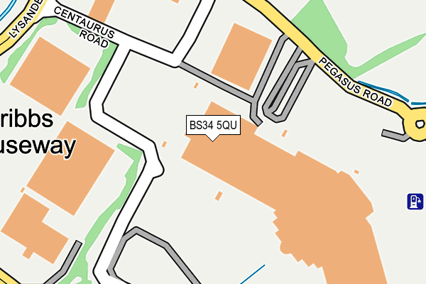 BS34 5QU map - OS OpenMap – Local (Ordnance Survey)