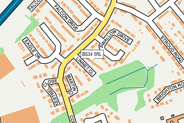 BS34 5RL map - OS OpenMap – Local (Ordnance Survey)