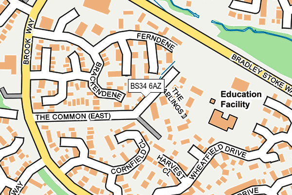 BS34 6AZ map - OS OpenMap – Local (Ordnance Survey)