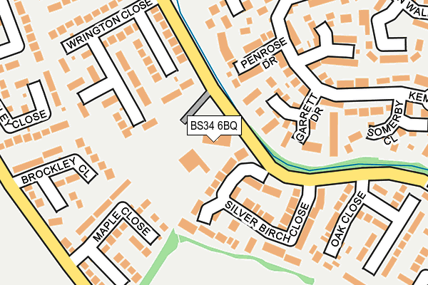 BS34 6BQ map - OS OpenMap – Local (Ordnance Survey)