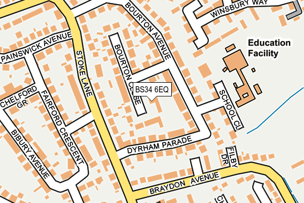 BS34 6EQ map - OS OpenMap – Local (Ordnance Survey)