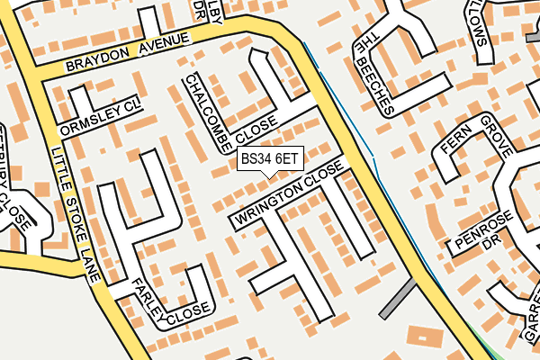 BS34 6ET map - OS OpenMap – Local (Ordnance Survey)