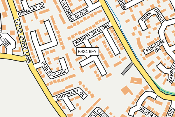 BS34 6EY map - OS OpenMap – Local (Ordnance Survey)