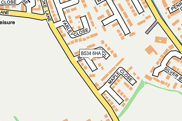 BS34 6HA map - OS OpenMap – Local (Ordnance Survey)