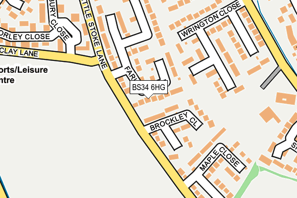 BS34 6HG map - OS OpenMap – Local (Ordnance Survey)
