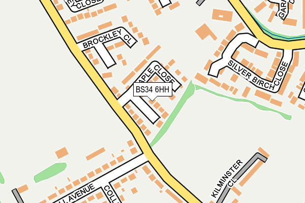 BS34 6HH map - OS OpenMap – Local (Ordnance Survey)