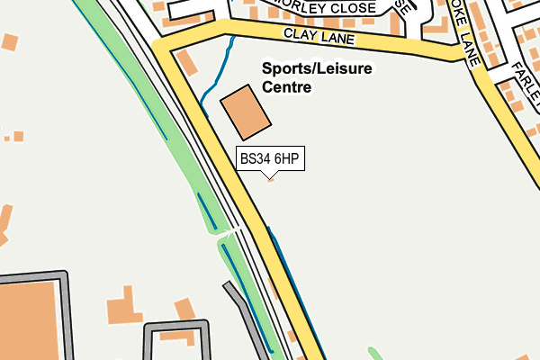 BS34 6HP map - OS OpenMap – Local (Ordnance Survey)