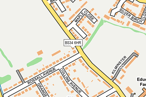 BS34 6HR map - OS OpenMap – Local (Ordnance Survey)