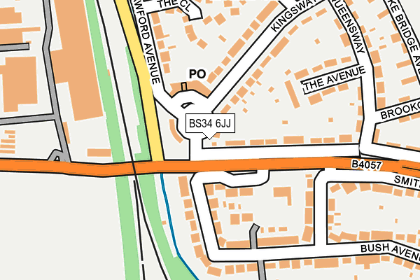 BS34 6JJ map - OS OpenMap – Local (Ordnance Survey)