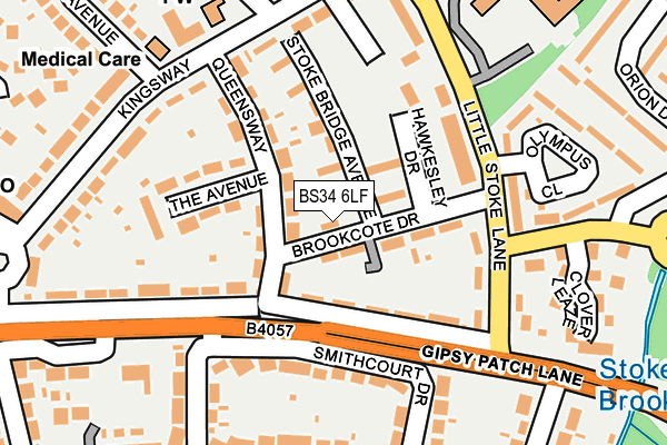 BS34 6LF map - OS OpenMap – Local (Ordnance Survey)