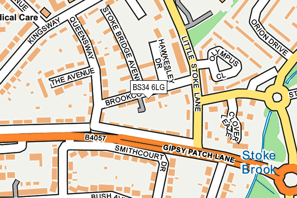 BS34 6LG map - OS OpenMap – Local (Ordnance Survey)