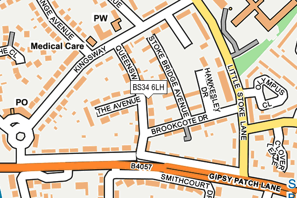 BS34 6LH map - OS OpenMap – Local (Ordnance Survey)