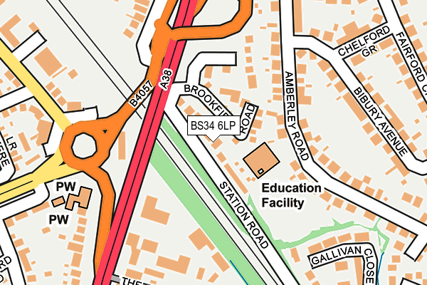 BS34 6LP map - OS OpenMap – Local (Ordnance Survey)
