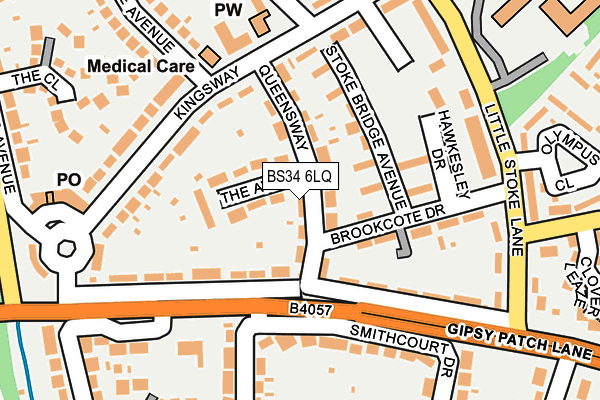 BS34 6LQ map - OS OpenMap – Local (Ordnance Survey)